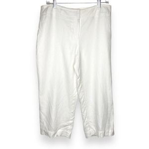 Style & Co. White Linen Summer Pants 12 Petite